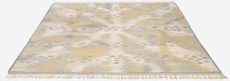 Barbro Nilsson, a 'Tånga ljus' carpet, tapestry weave, c. 319 x 238 cm, signed AB MMF BN.