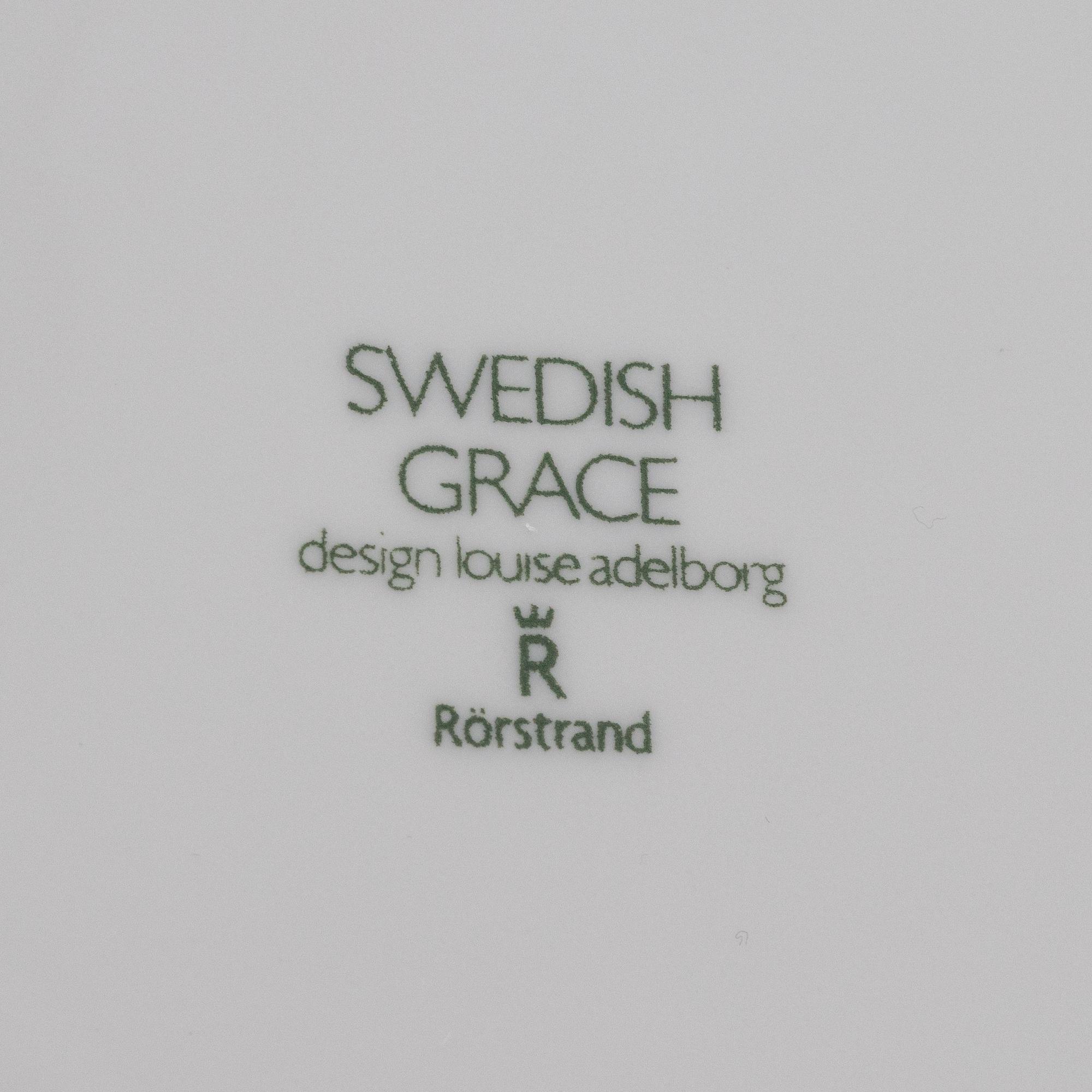 Louise Adelborg, a 167-piece 'Swedish Grace' dinner service, Rörstrand.