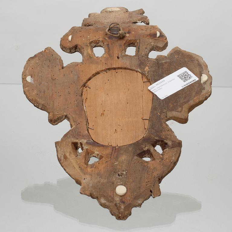 SPEGEL / LAMPETT, barockstil, Spanien, 1800-tal.