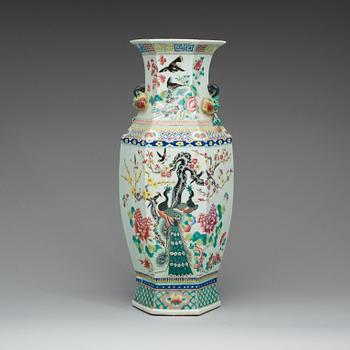 A famille rose vase, circa 1900.