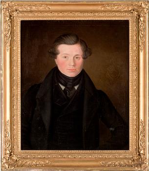 OKÄND KONSTNÄR, olja på duk. 1800-tal.