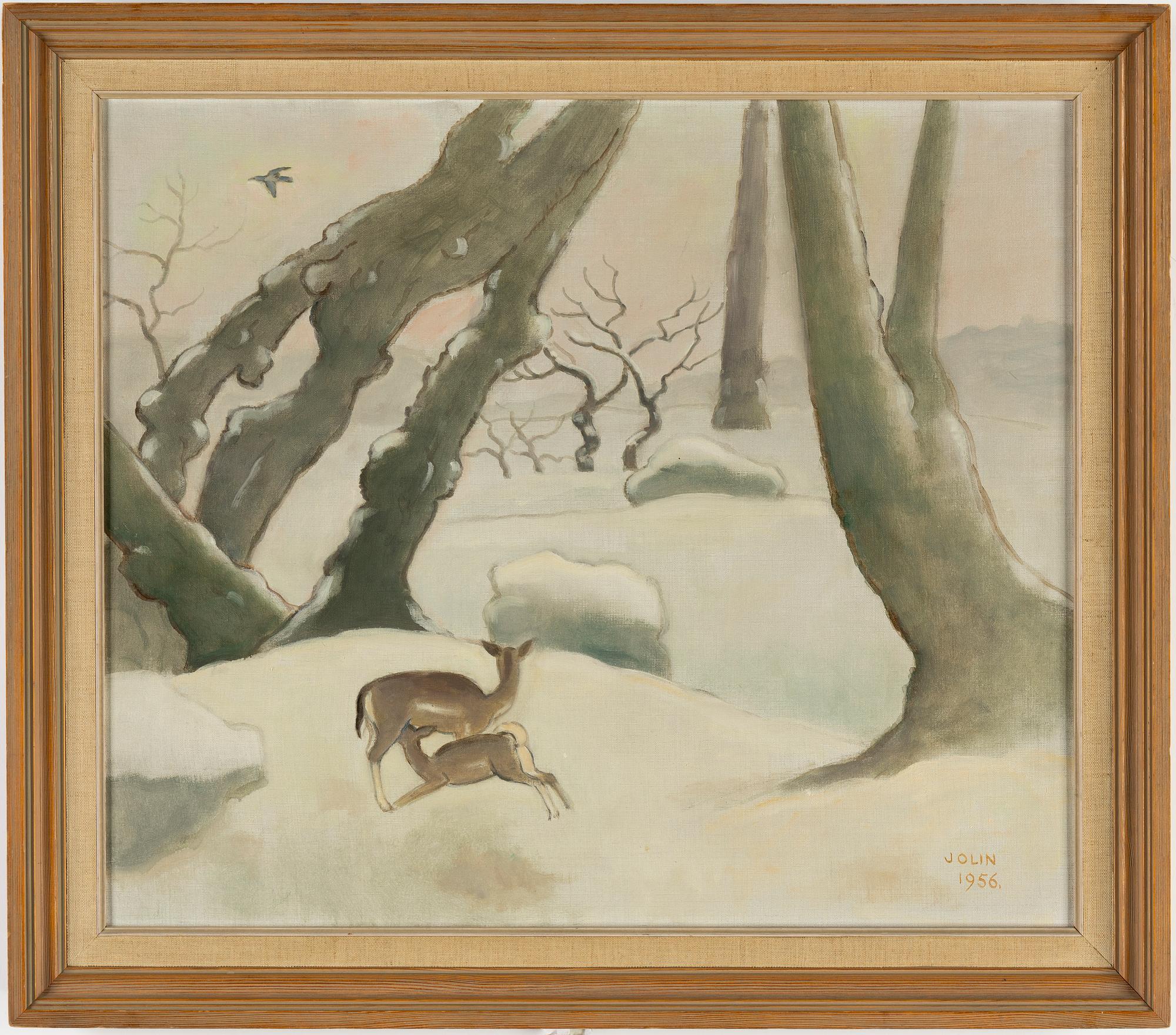 EINAR JOLIN, oil on canvas, signed and dated 1956.