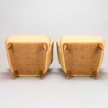 Ilmari Lappalainen, fåtöljer, ett par, "Laila", Asko, Finland 1950-tal.