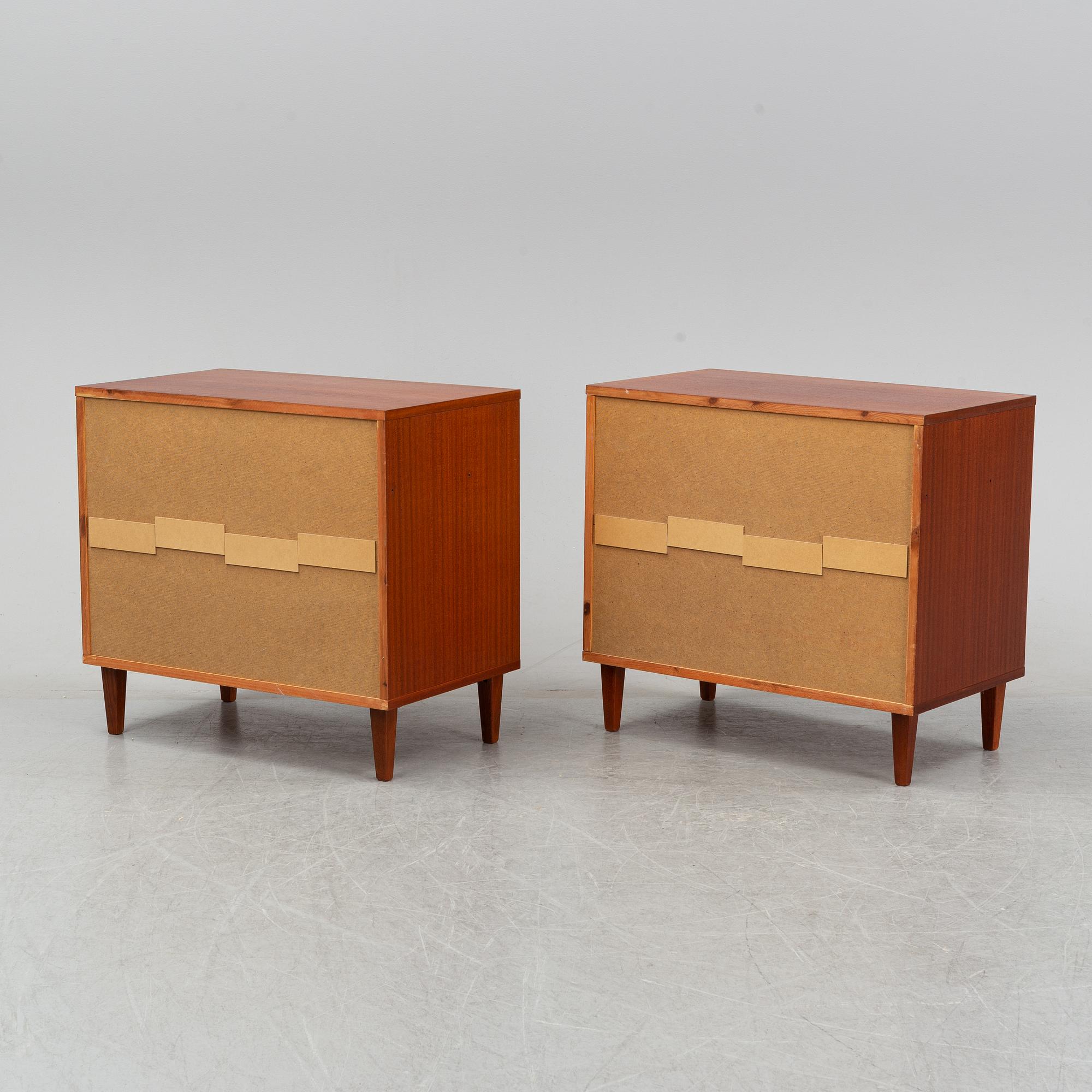 A pair of teak cabinets, 1950's/60's.