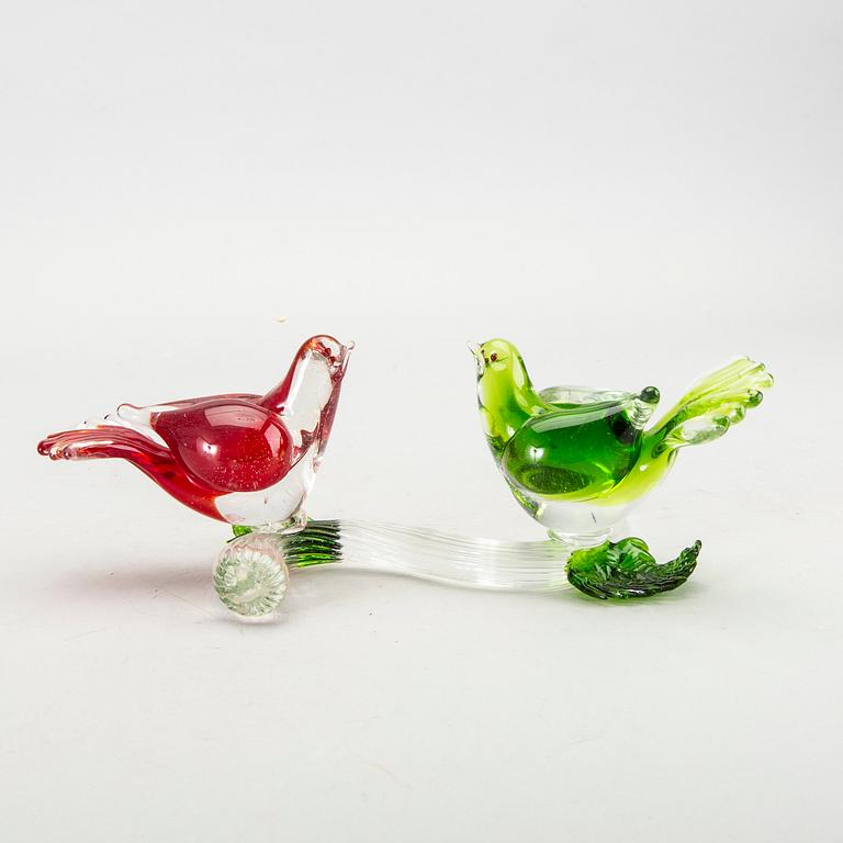 Samling glas, 6 st, Murano Venedig, 1900-talets mitt.