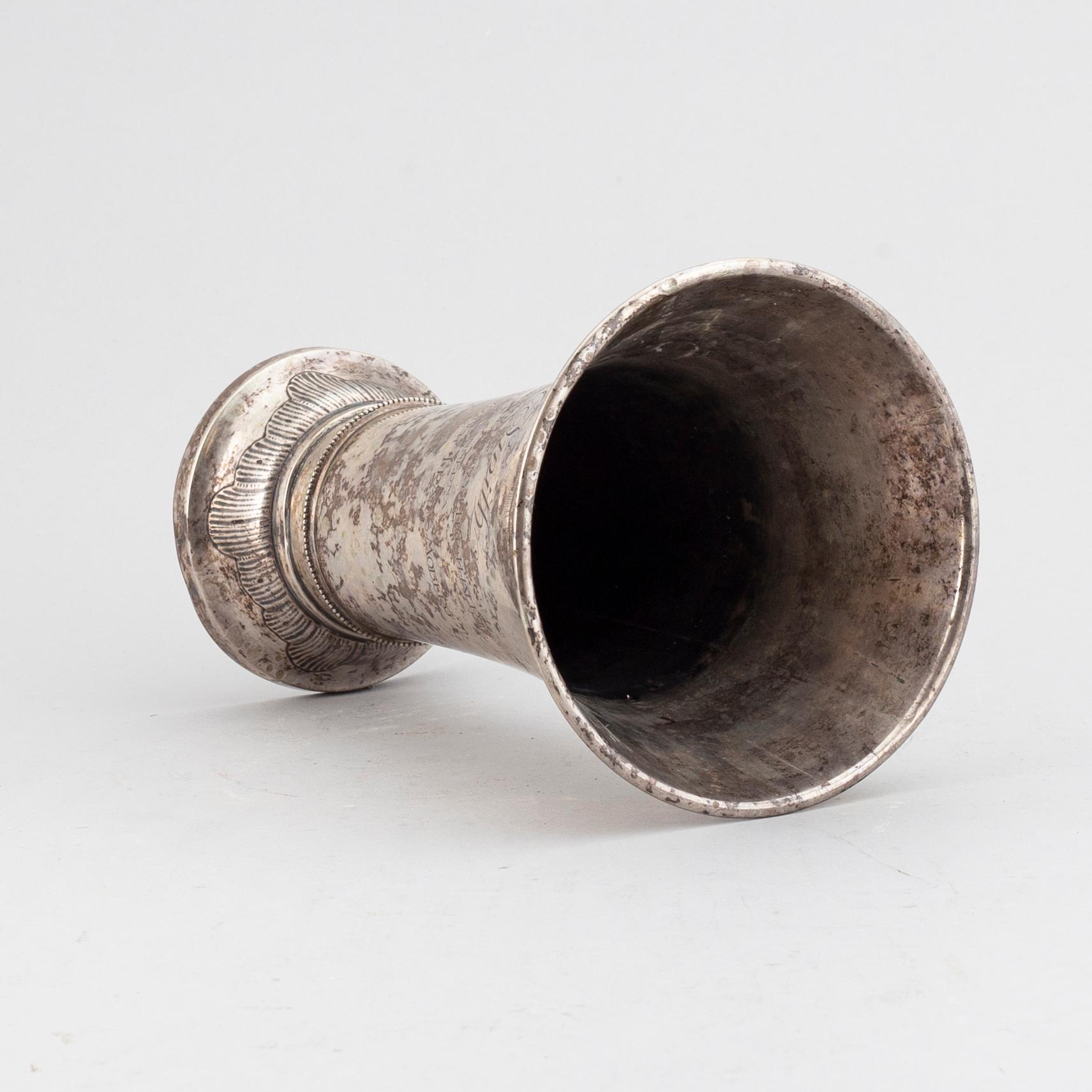 A silver vase, K Anderson, Stockholm, 1908.