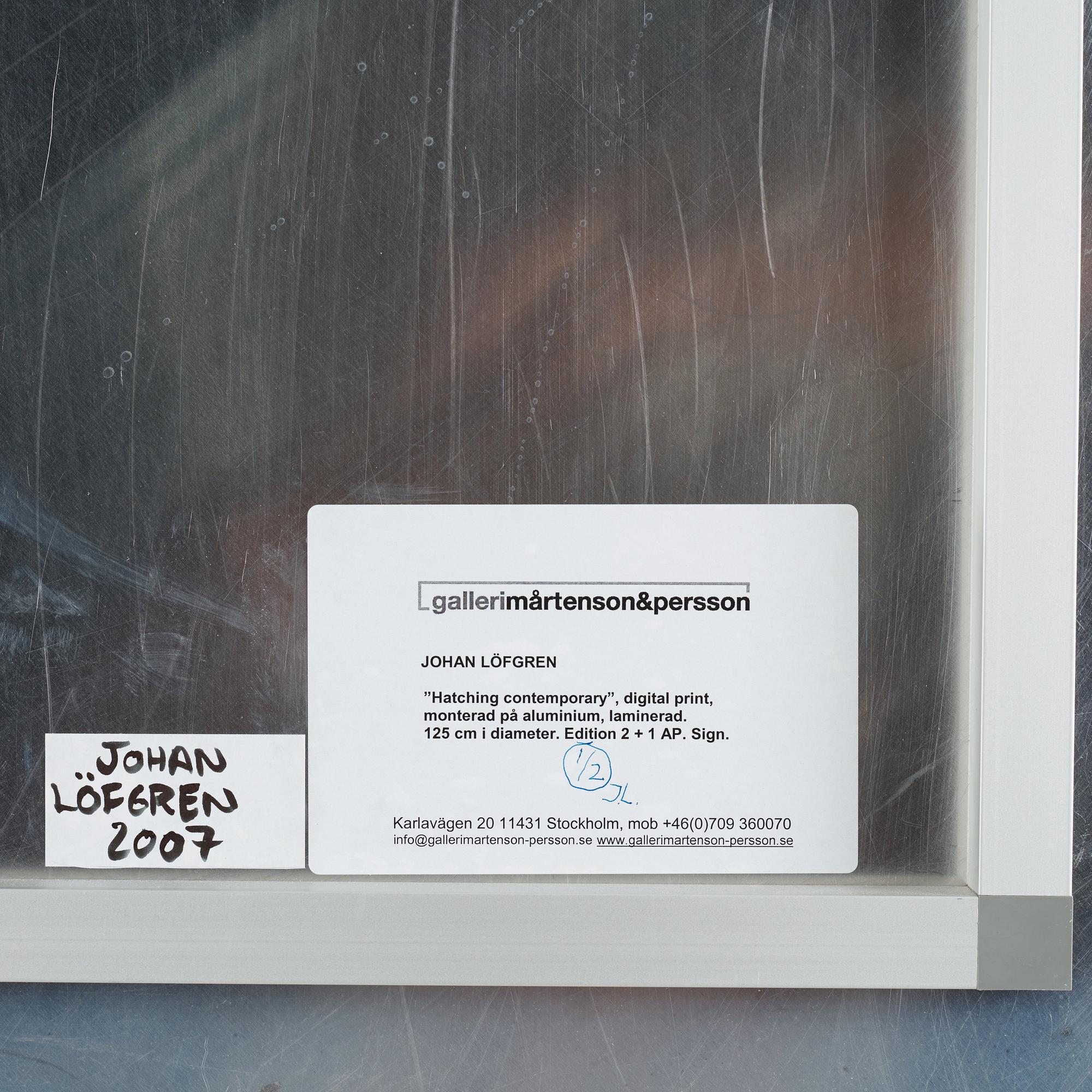 Johan Löfgren, "Hatching contemporary", 2007.