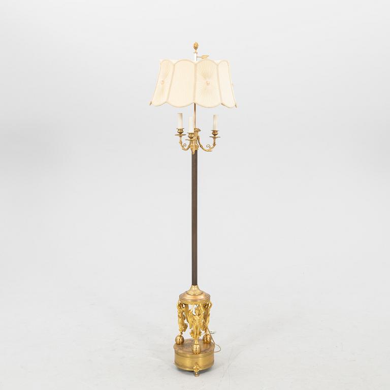 Golvlampa empire-stil 1900-talets första hälft/mitt.