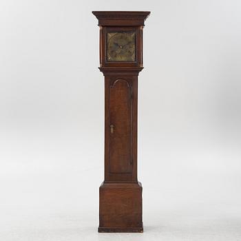 An oak longcase clock, John Vale, England, late 18th century.