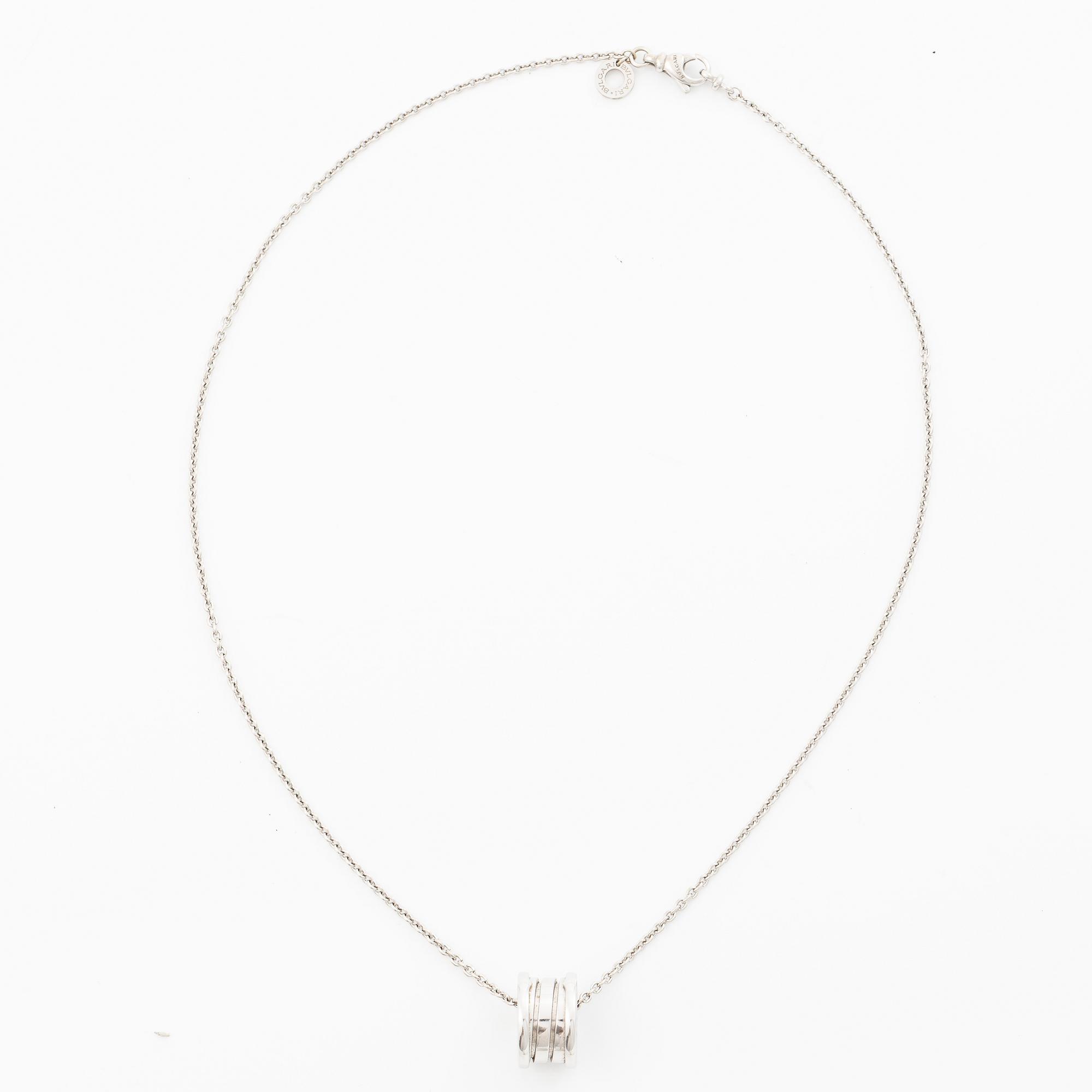 Bulgari, necklace, B.zero1, 18K white gold.