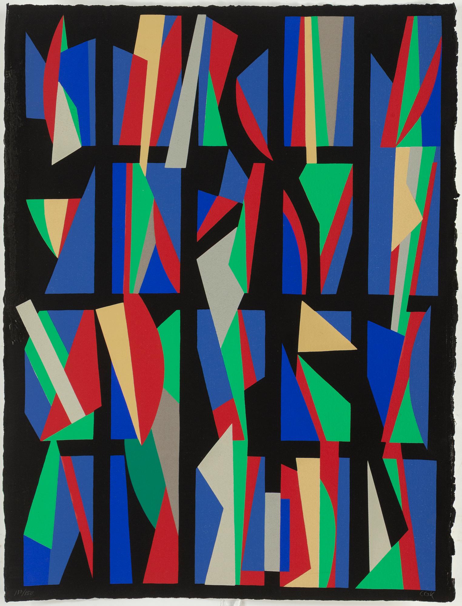C GÖRAN KARLSSON, färgserigrafier, 2 st, signerade, 112/150, 137/150.