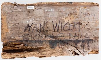 HANS WIGERT, oil on wood, on verso signed and dated Grundsunda 1999.