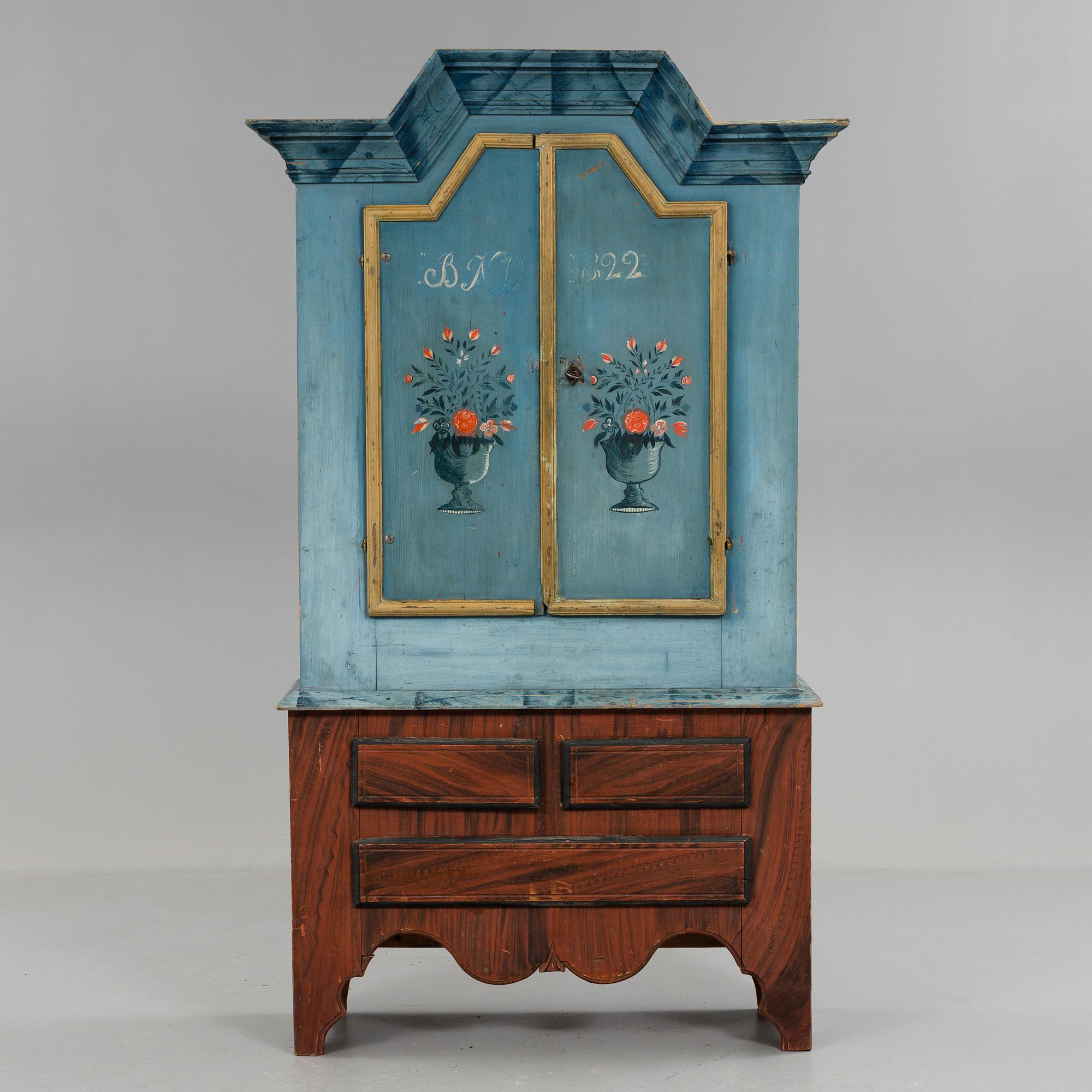 A Cabinet from Jämtland, marked BND 1822.