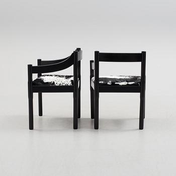 A pair of Vico Magistretti for Cassina "Carimate" Chairs.