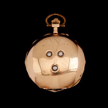 FICKUR, 14 k guld, savonett, 1900-talets första hälft.