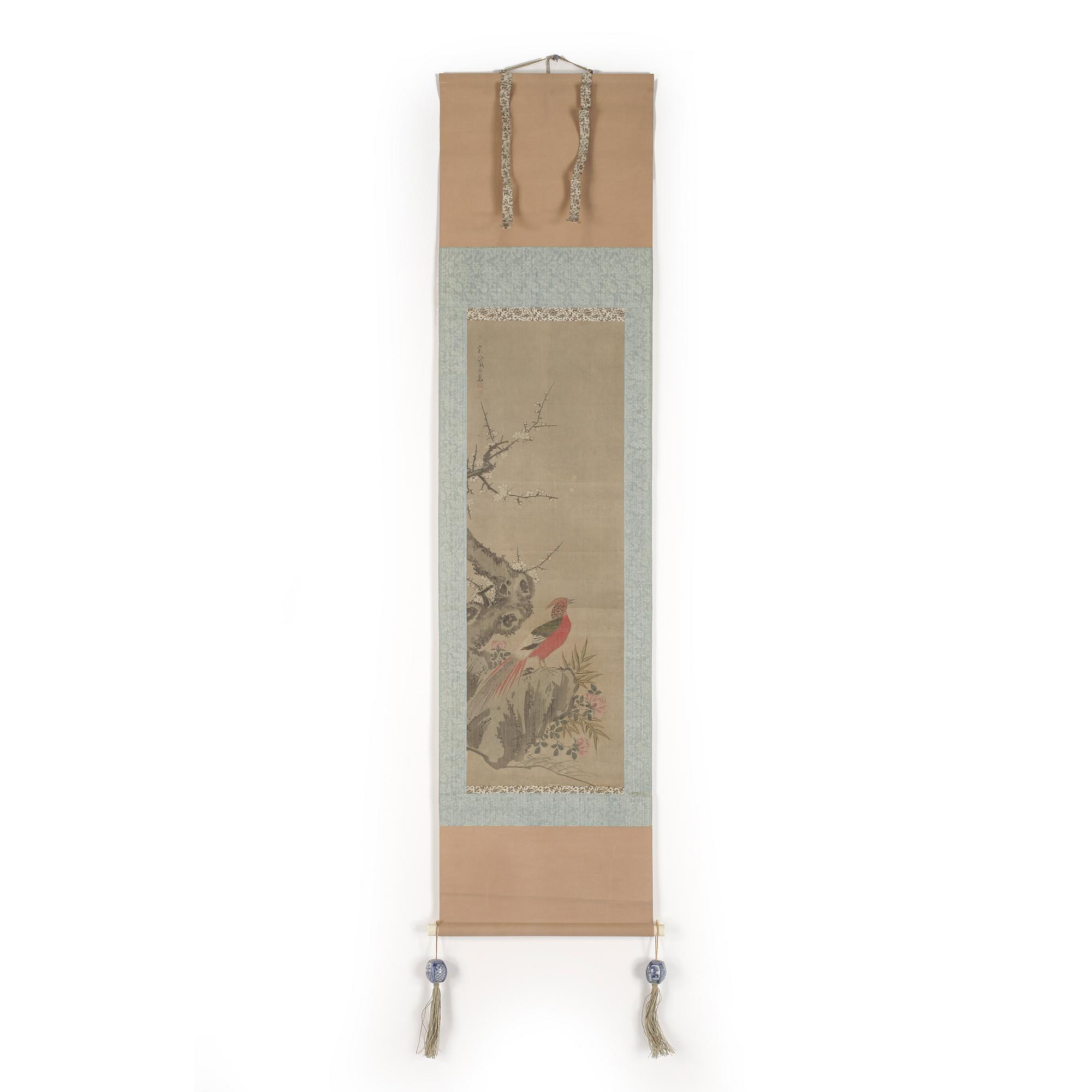 OKÄND KONSTNÄR, kakemon, med två porslinstyngder, Japan 1900-tal.