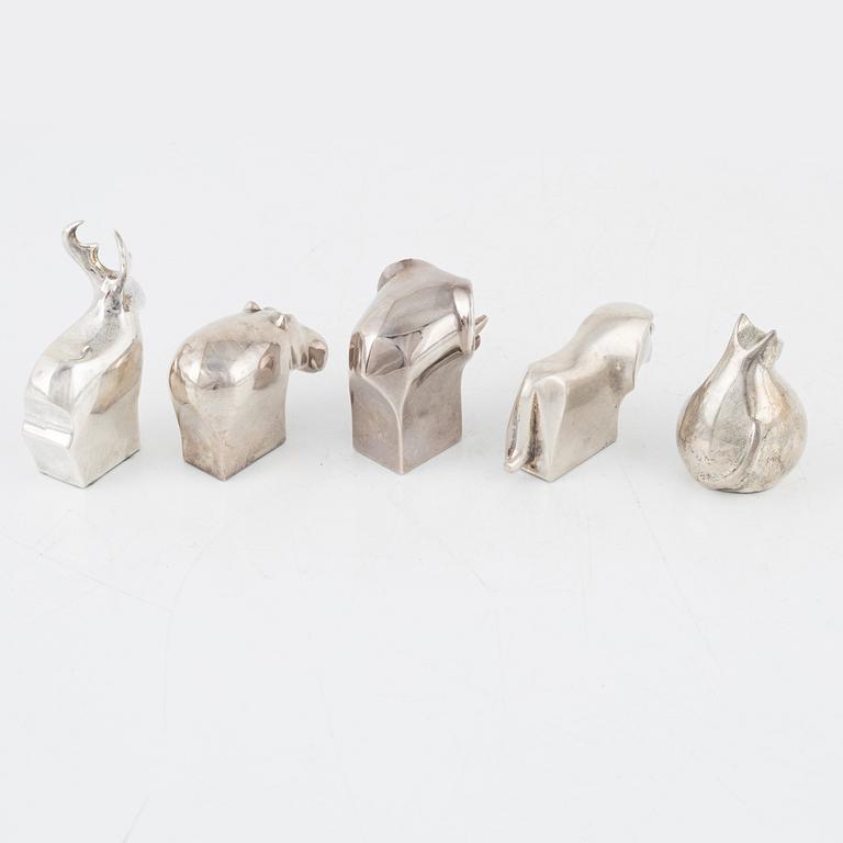 Figuriner, 5 st, bl.a. Gunnar Cyrén, Dansk Designs, Japan.