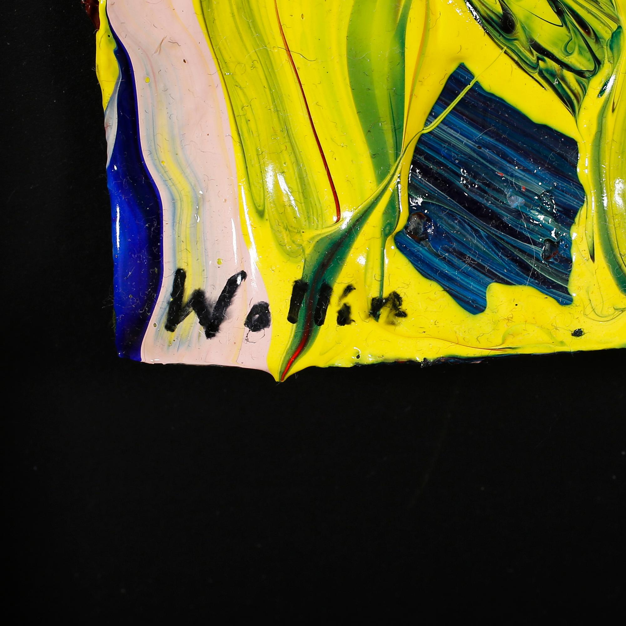 ANDERS WOLLIN, oil on paper, signed.