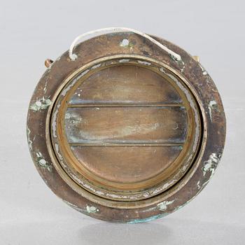 A brass ship hatch, 20th century.