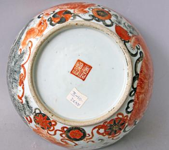 FAT samt SKÅL, porslin, Kina 1800-tal.