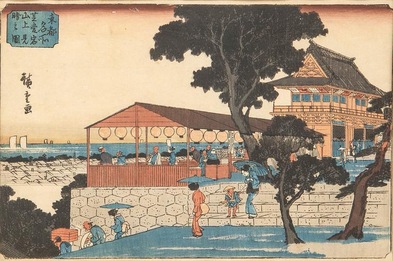 Utagawa Hiroshige I, woodblock print, Japan, first published in the 1830s.