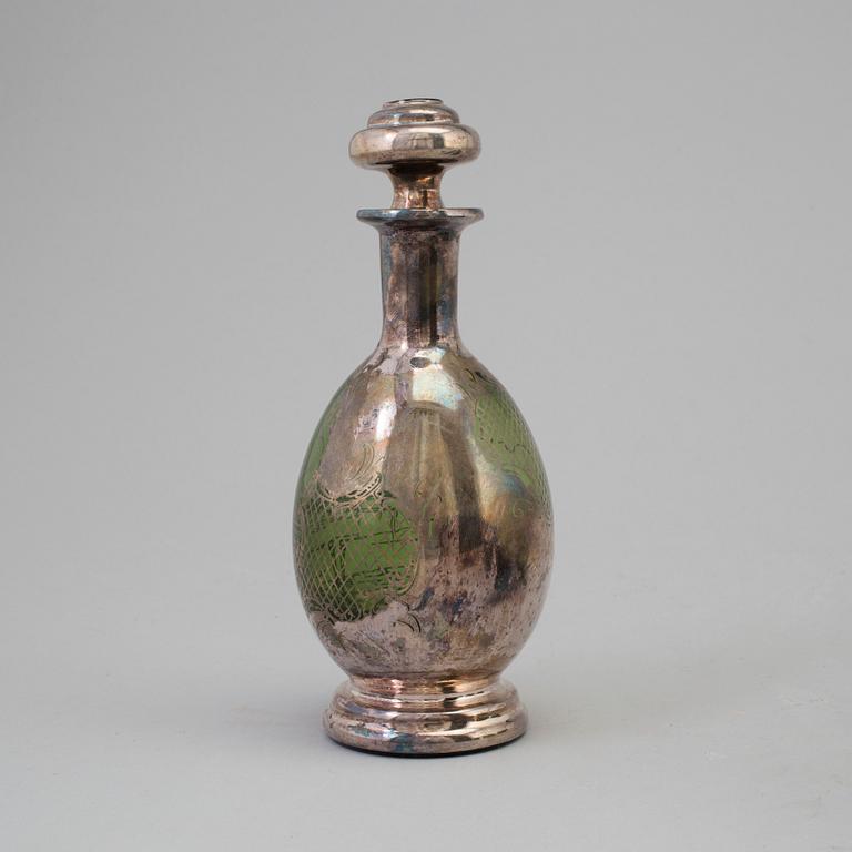 KARAFF MED GLAS, 10 delar, glas, Venedig, Italien, 1900-talets mitt.