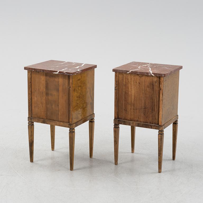 Sängbord, ett par, 1920/30-tal.