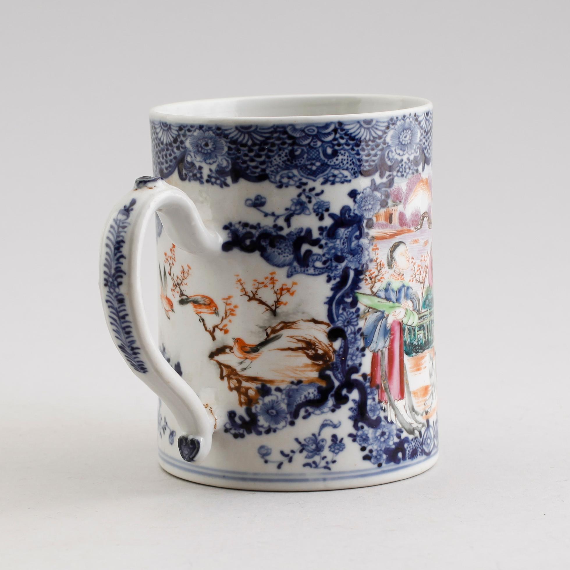 MUGG, kompaniporslin, Kina, Qianlong 1736-1795.