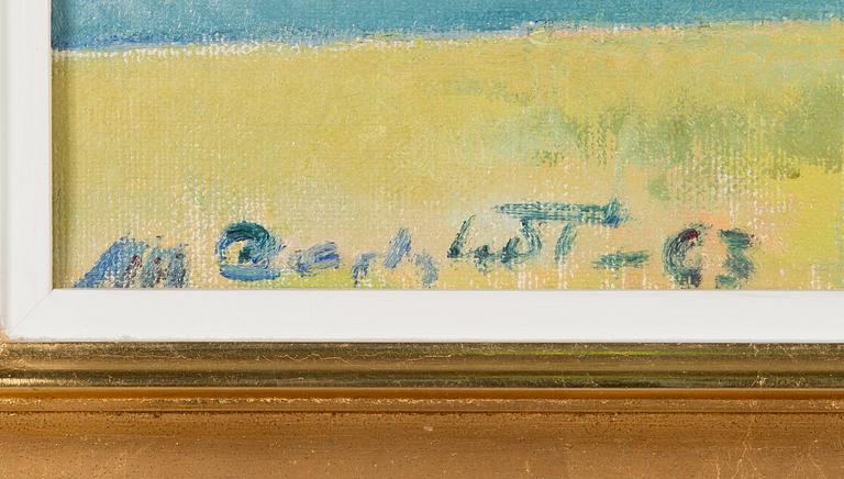 Mikko Carlstedt, oil on canvas, signed and dated-63.
