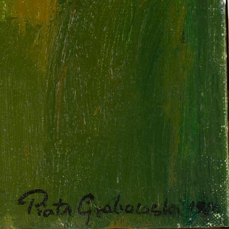 PIOTR GRABOWSKI, oil on canvas, signed.