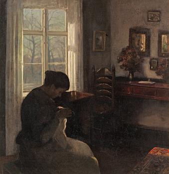 762. Carl Holsoe, Arbete i skymningstimmen.