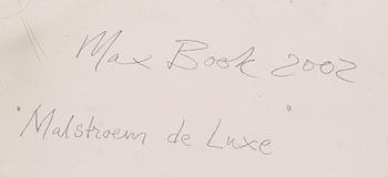 MAX MIKAEL BOOK, blandteknik på duk signerad Max Book och daterad 2002 a tergo.