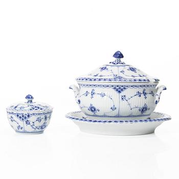 Royal Copenhagen, servisdelar, 6 st, "Musselmalet", Danmark.
