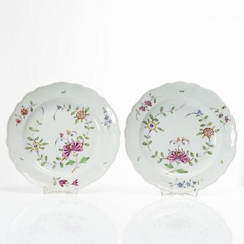 A pair of Meissen Marcolini dishes, circa 1800.