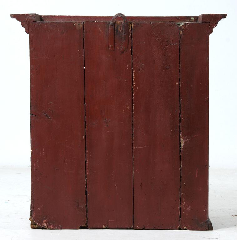 VÄGGSKÅP, allmoge, 1800- tal.