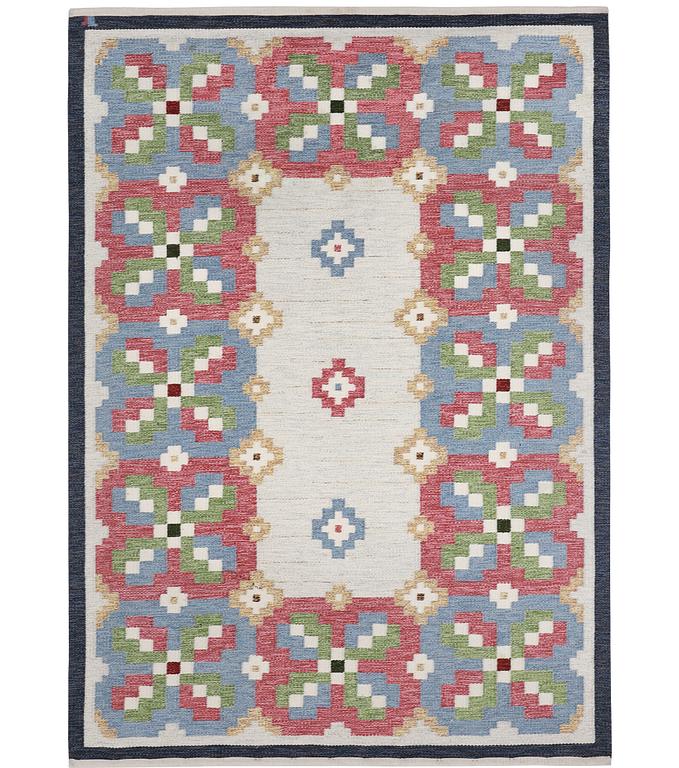 Erik Lundberg, a flat weave carpet, Vävaregården, Eringsboda, Sweden, c. 244 x 165 cm.