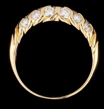 A diamond ring, tot. 1.24 cts.