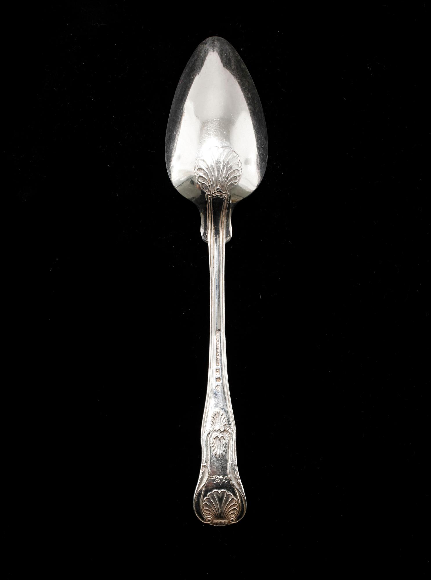 24 silver spoons from Sweden, 19th and 20th century, weight 1210 g.
