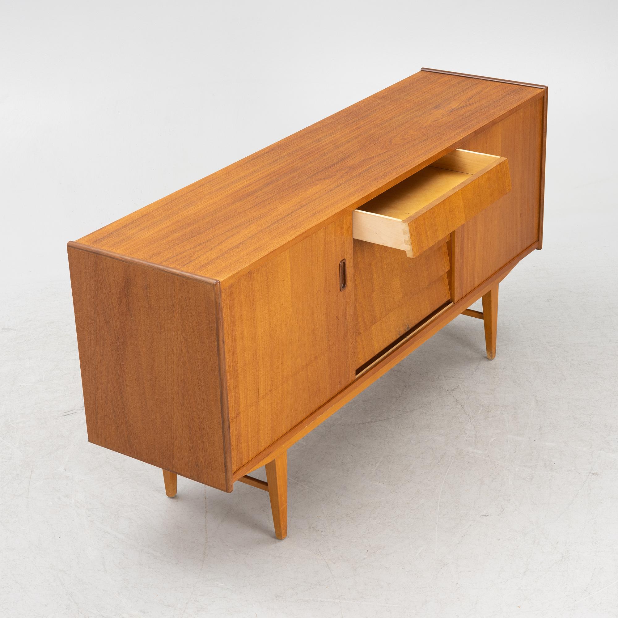 A teak-veneered sideboard, 1950's/60's.