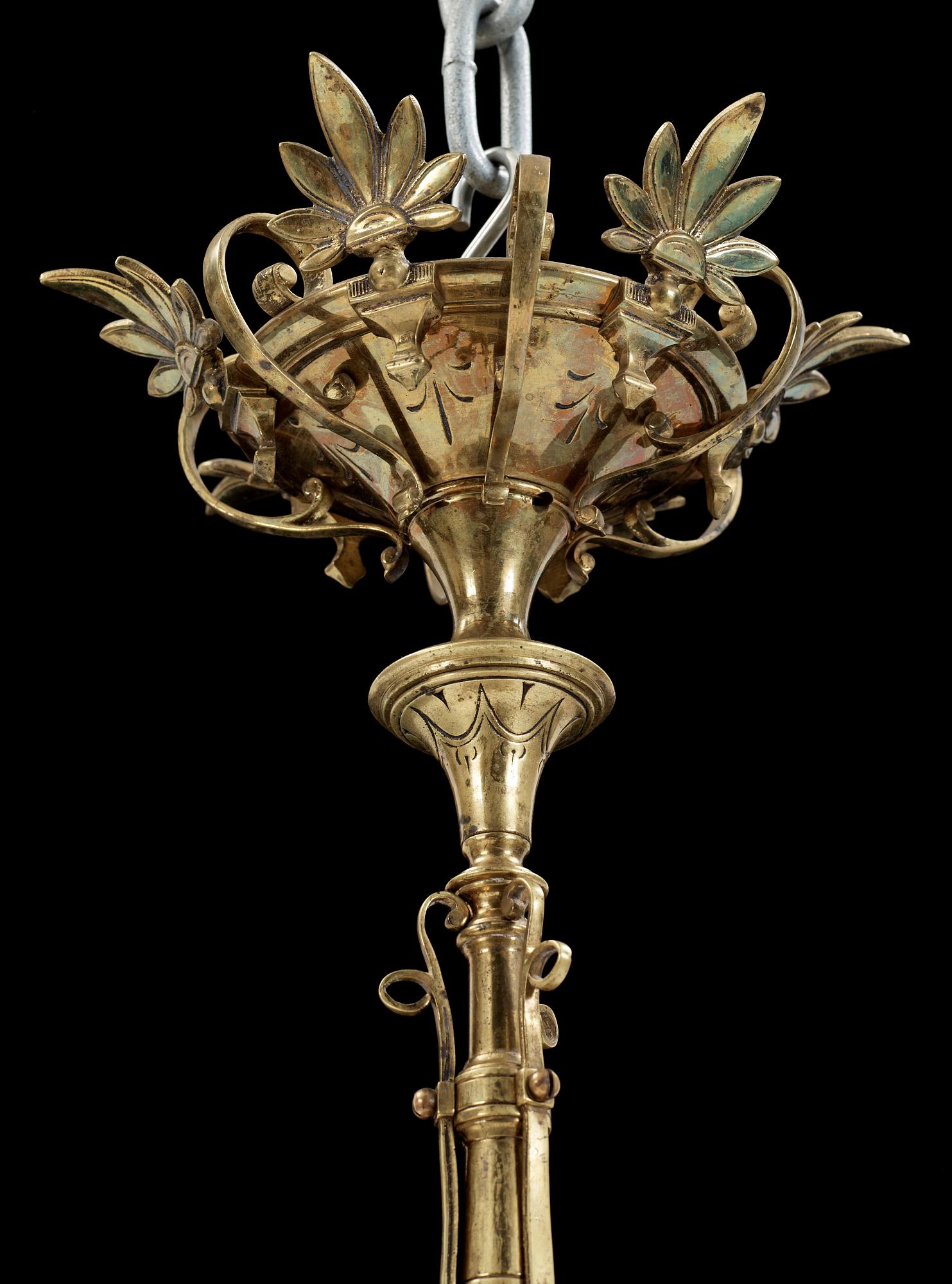 LJUSKRONA, mässing, sekelskiftet 1900.