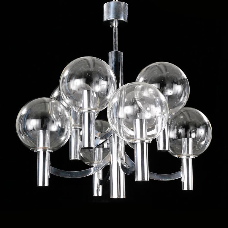 A Kaiser Leuchten ceiling lamp, later part of the 20th century.