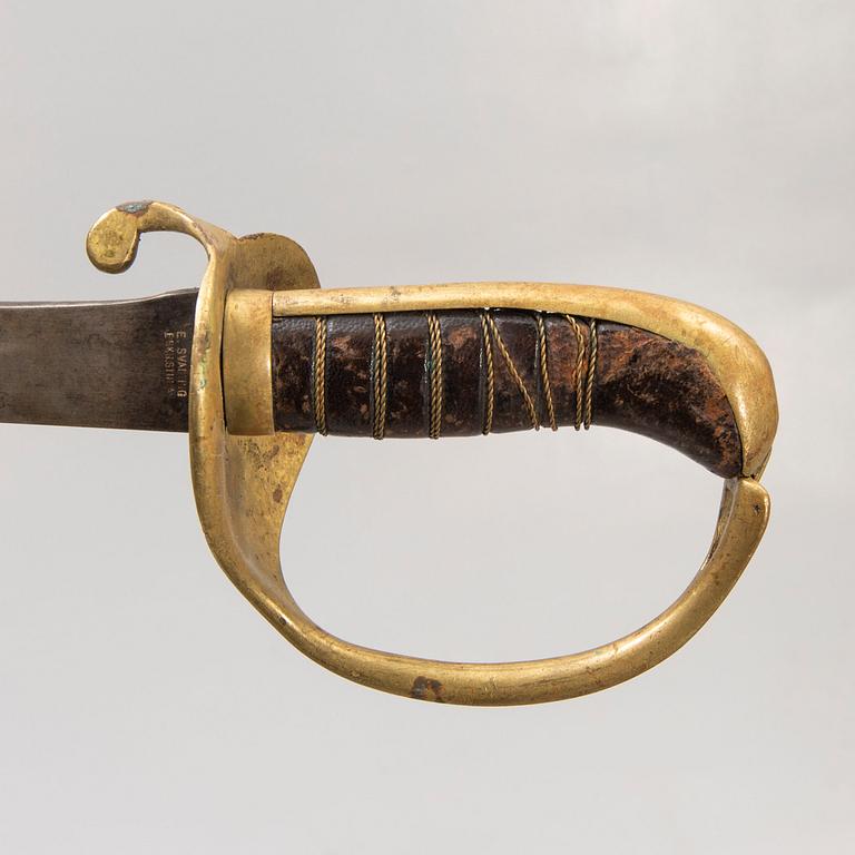A Swedish cutlass, 1876-1885 Navy pattern.
