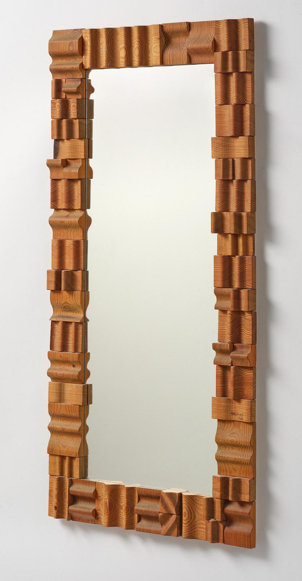 Gunnar Kanevad, a mirror, executed in his own studio, Linköping, 1980.