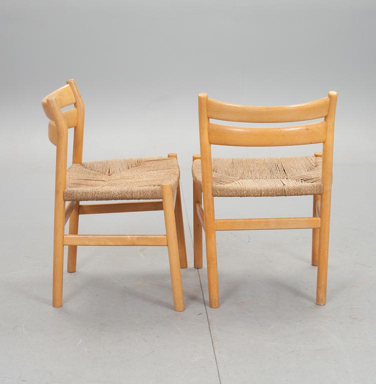 STOLAR, ett par, design Börje Mogensen, CM Madsens Fabrik, Danmark. 1900-talets andra hälft.