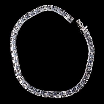 BRACELET, brilliant cut diamonds, tot. app. 5 cts.