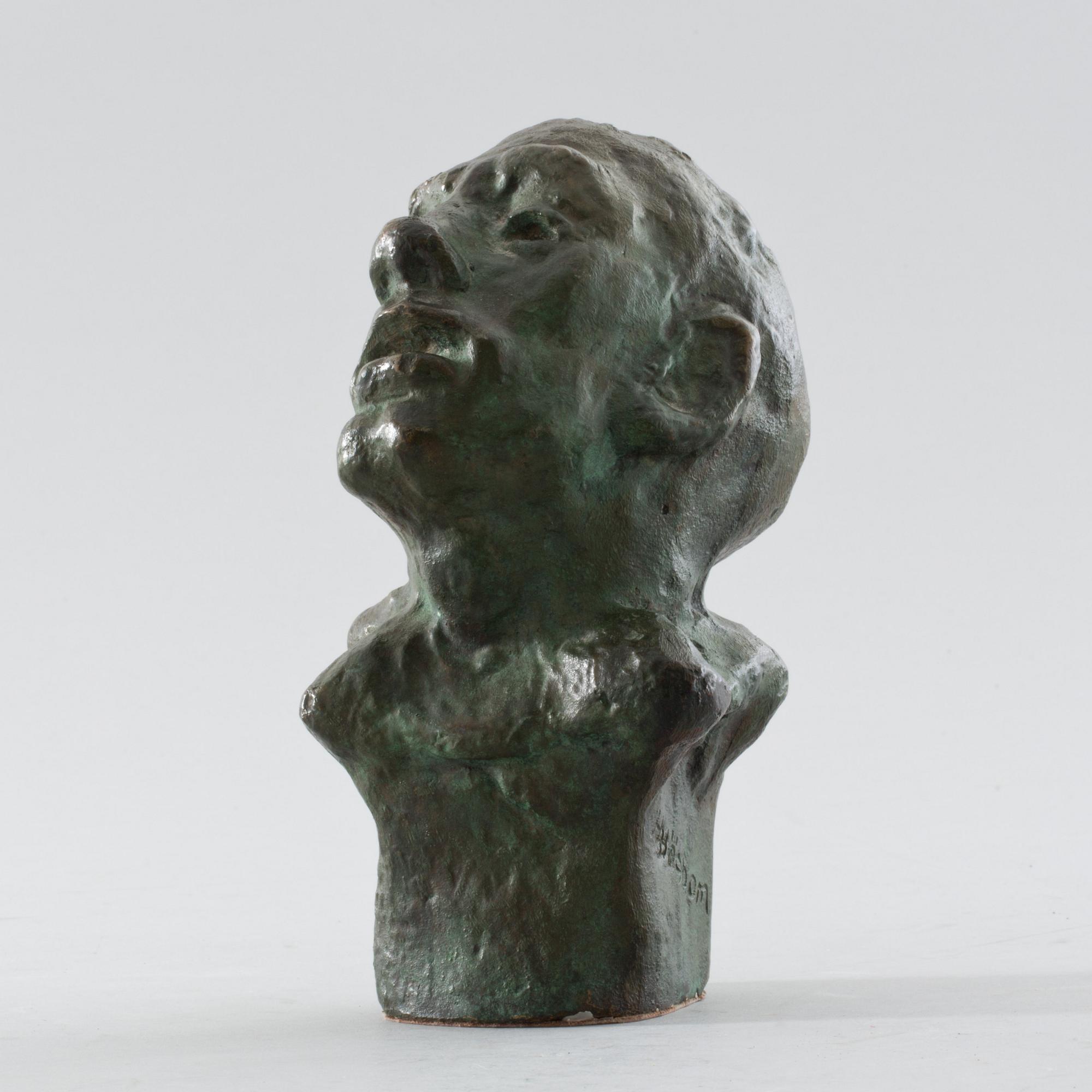 HELGE HÖGBOM), brons, signerad.