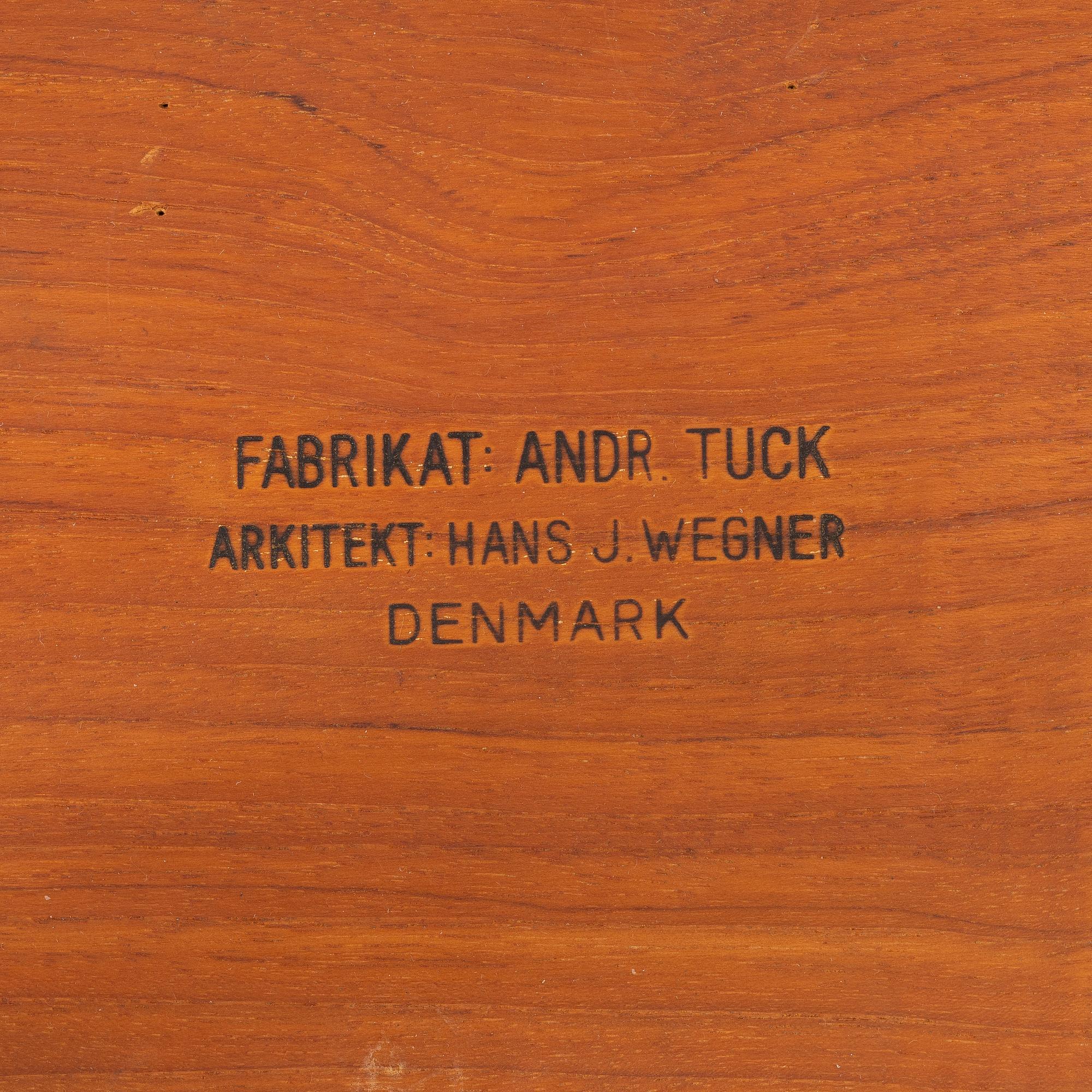 Hans J. Wegner, satsbord, 2 delar, Andreas Tuck, Danmark, 1960-tal.