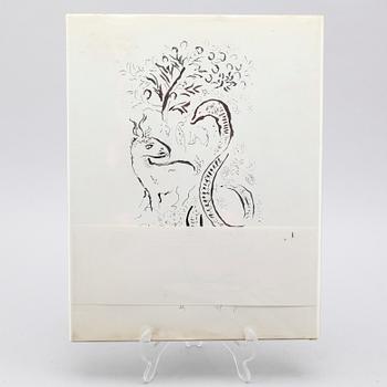 BOK, "Le Message biblique Marc Chagall", Fernand Mourlot, Paris, signerad.