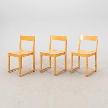 Sven Markelius, a set of stackable birch chairs.