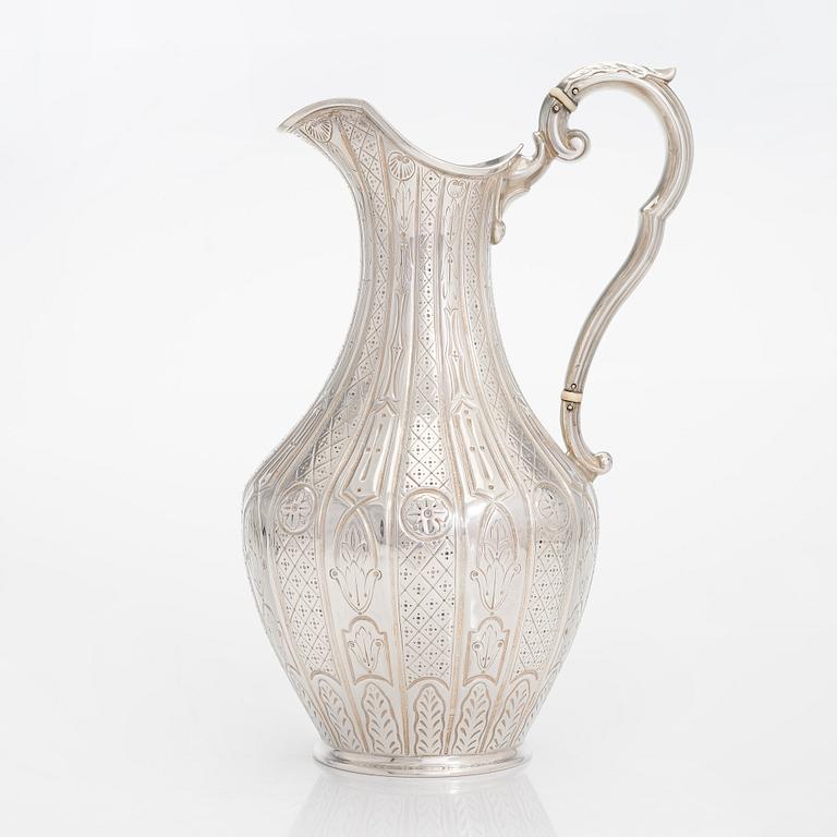 Tillbringare, sterlingsilver, elfenben, Martin, Hall & Co, Sheffield 1858.